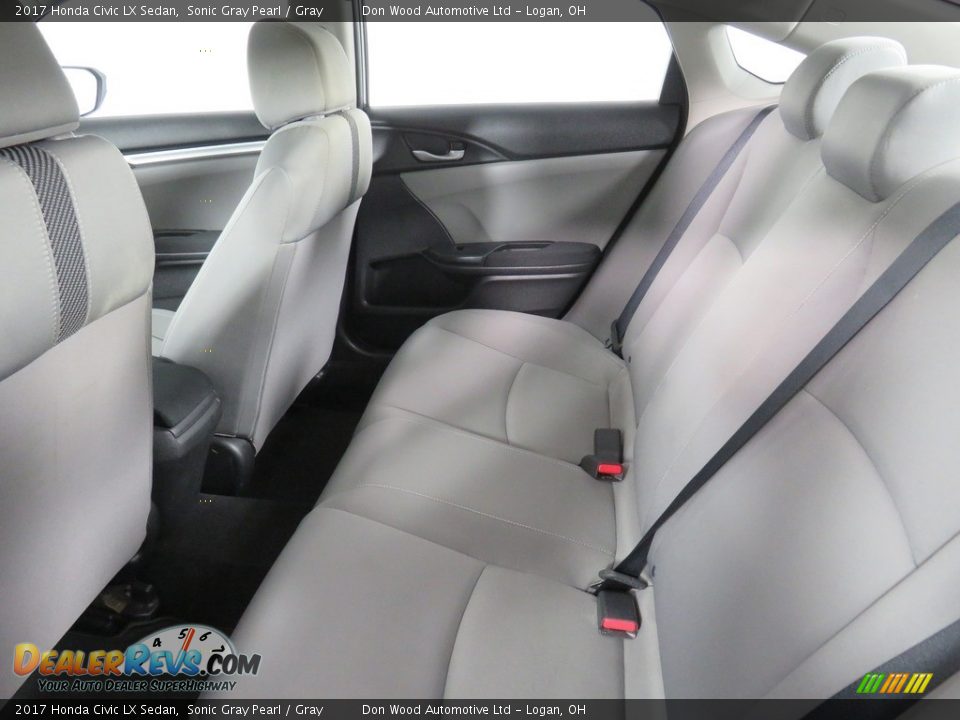 2017 Honda Civic LX Sedan Sonic Gray Pearl / Gray Photo #32
