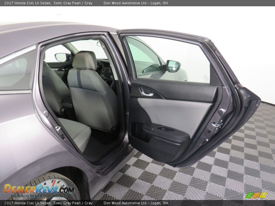 2017 Honda Civic LX Sedan Sonic Gray Pearl / Gray Photo #34