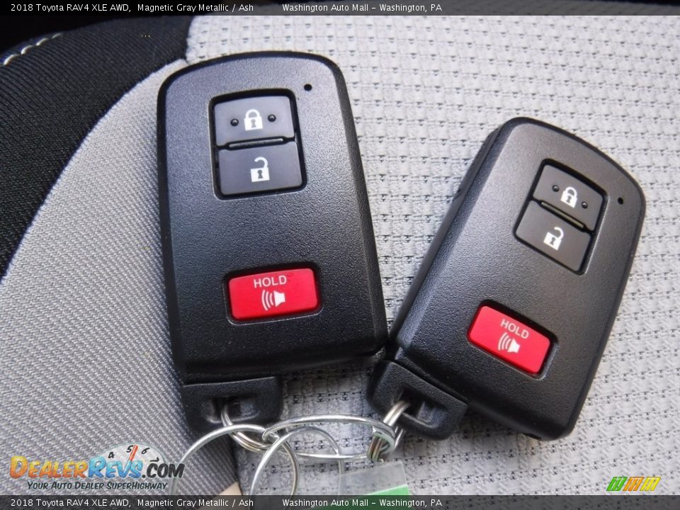 2018 Toyota RAV4 XLE AWD Magnetic Gray Metallic / Ash Photo #26