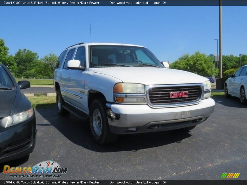 2004 GMC Yukon SLE 4x4 Summit White / Pewter/Dark Pewter Photo #1