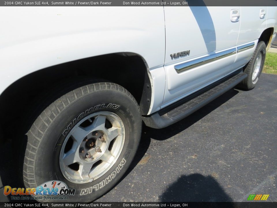 2004 GMC Yukon SLE 4x4 Summit White / Pewter/Dark Pewter Photo #6