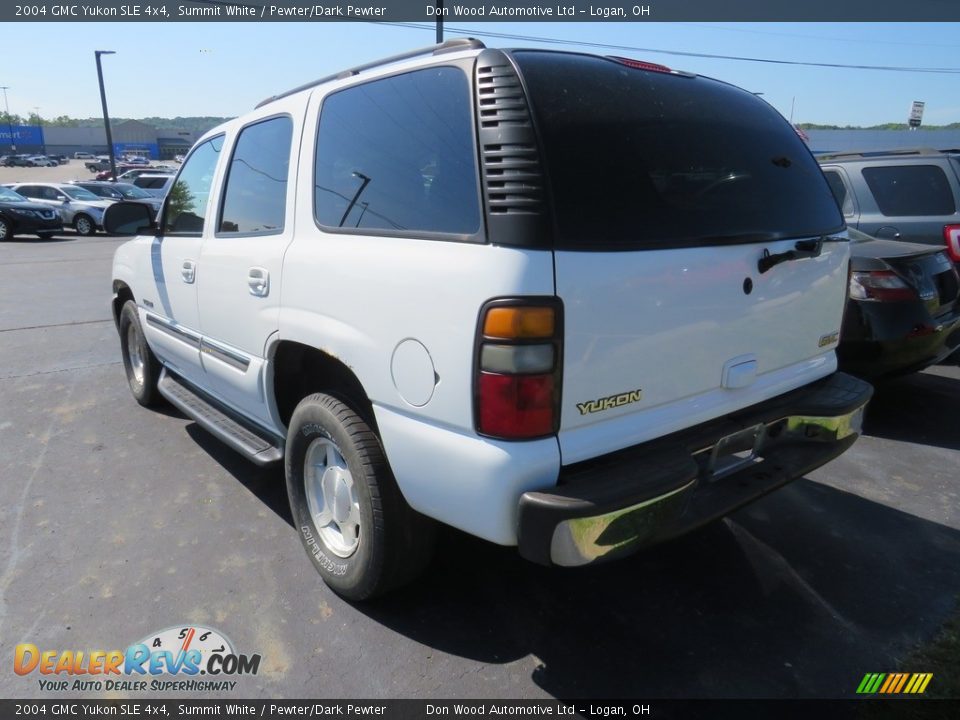 2004 GMC Yukon SLE 4x4 Summit White / Pewter/Dark Pewter Photo #13