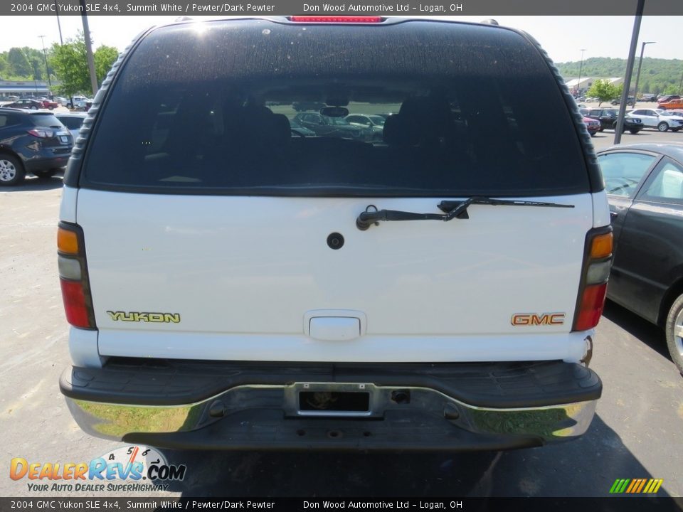 2004 GMC Yukon SLE 4x4 Summit White / Pewter/Dark Pewter Photo #14