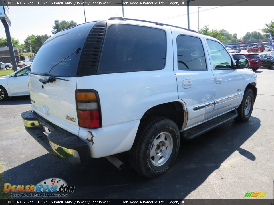 2004 GMC Yukon SLE 4x4 Summit White / Pewter/Dark Pewter Photo #16