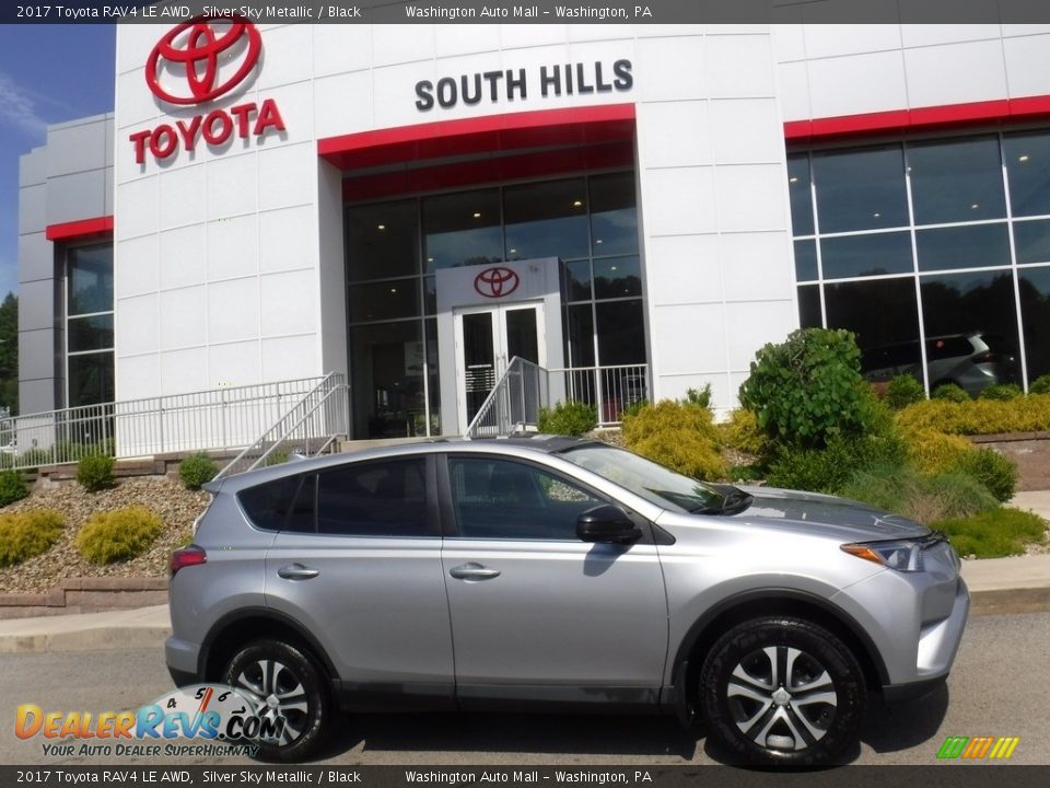 2017 Toyota RAV4 LE AWD Silver Sky Metallic / Black Photo #2