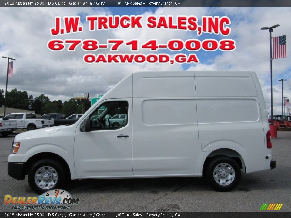 2018 Nissan NV 2500 HD S Cargo Glacier White / Gray Photo #2