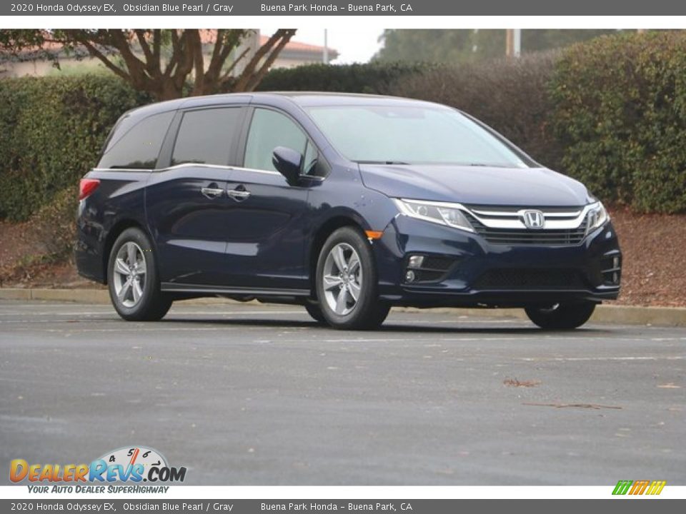 2020 Honda Odyssey EX Obsidian Blue Pearl / Gray Photo #2