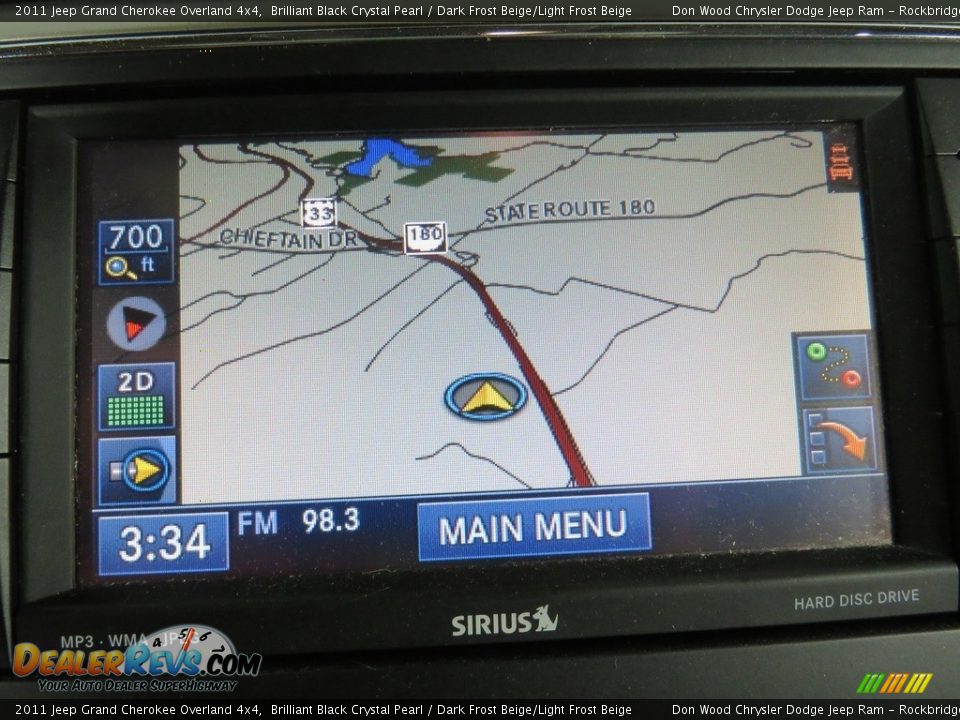 2011 Jeep Grand Cherokee Overland 4x4 Brilliant Black Crystal Pearl / Dark Frost Beige/Light Frost Beige Photo #3