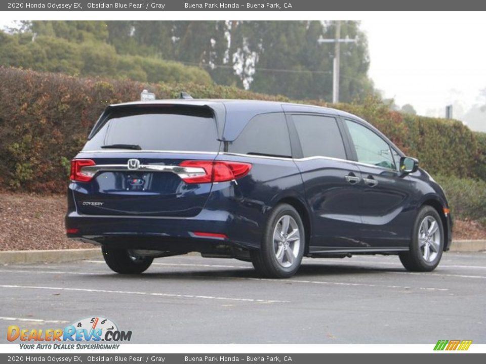 2020 Honda Odyssey EX Obsidian Blue Pearl / Gray Photo #6
