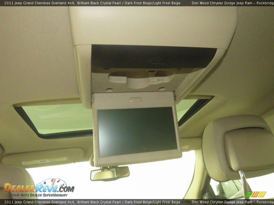 2011 Jeep Grand Cherokee Overland 4x4 Brilliant Black Crystal Pearl / Dark Frost Beige/Light Frost Beige Photo #6