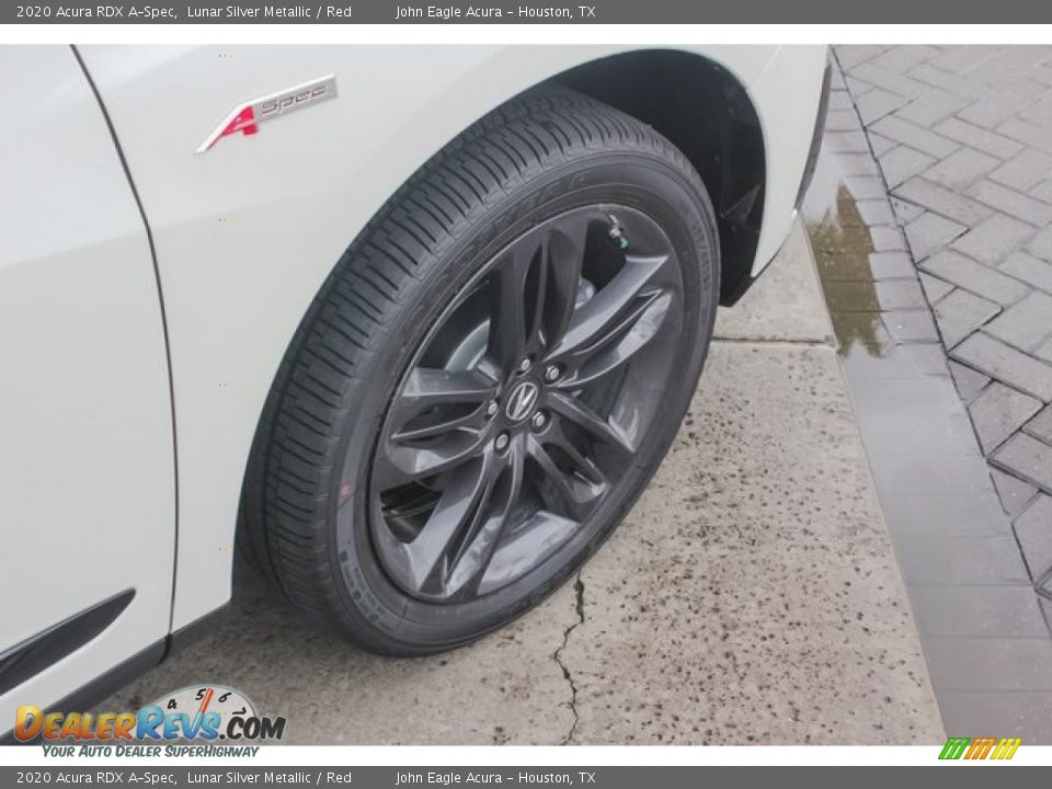 2020 Acura RDX A-Spec Lunar Silver Metallic / Red Photo #10