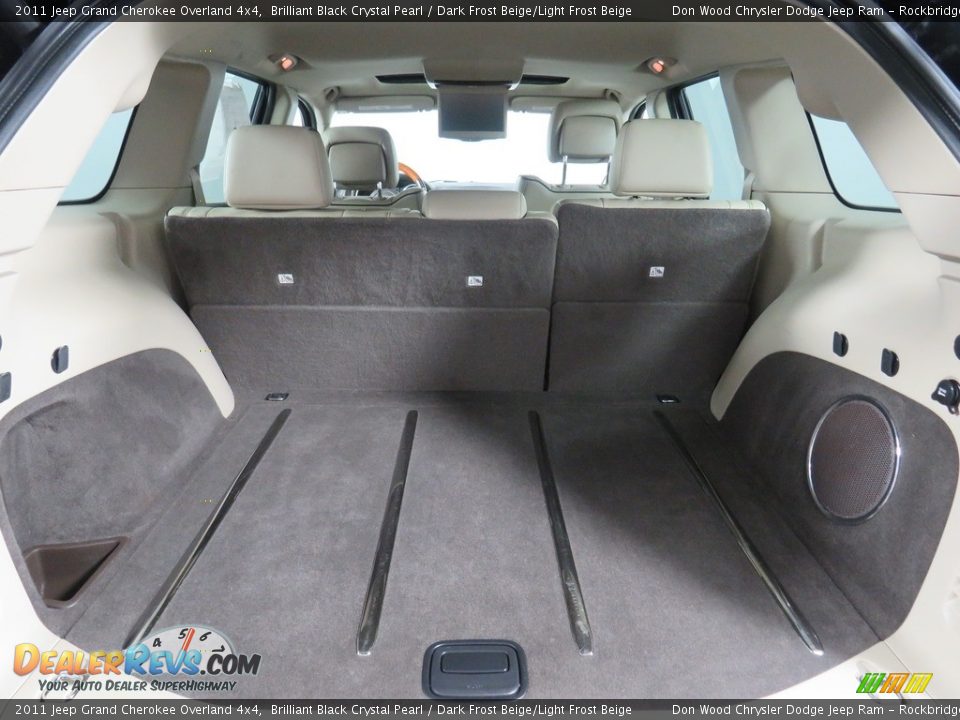 2011 Jeep Grand Cherokee Overland 4x4 Brilliant Black Crystal Pearl / Dark Frost Beige/Light Frost Beige Photo #19