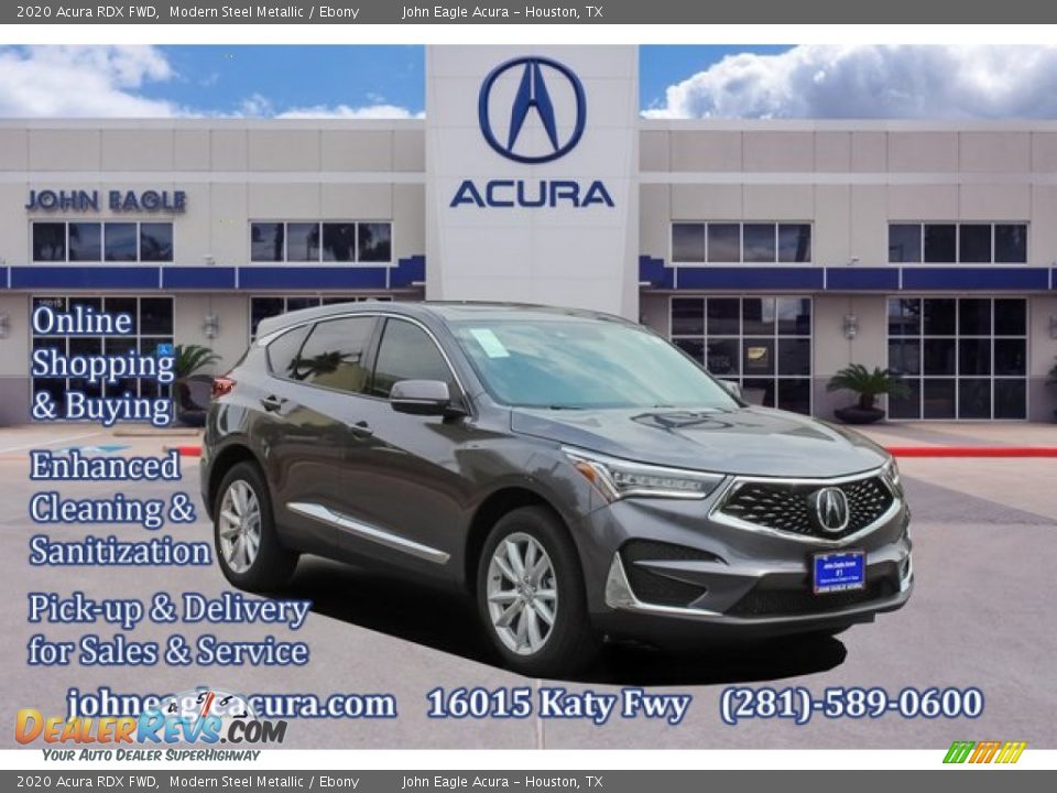 2020 Acura RDX FWD Modern Steel Metallic / Ebony Photo #1
