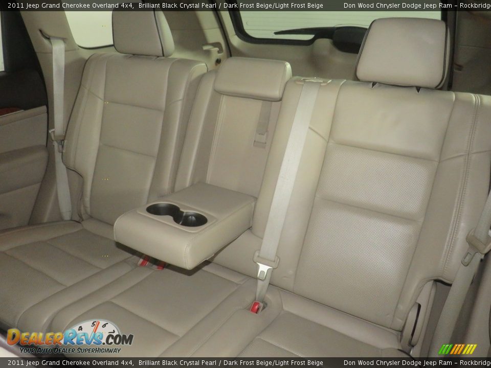 2011 Jeep Grand Cherokee Overland 4x4 Brilliant Black Crystal Pearl / Dark Frost Beige/Light Frost Beige Photo #29