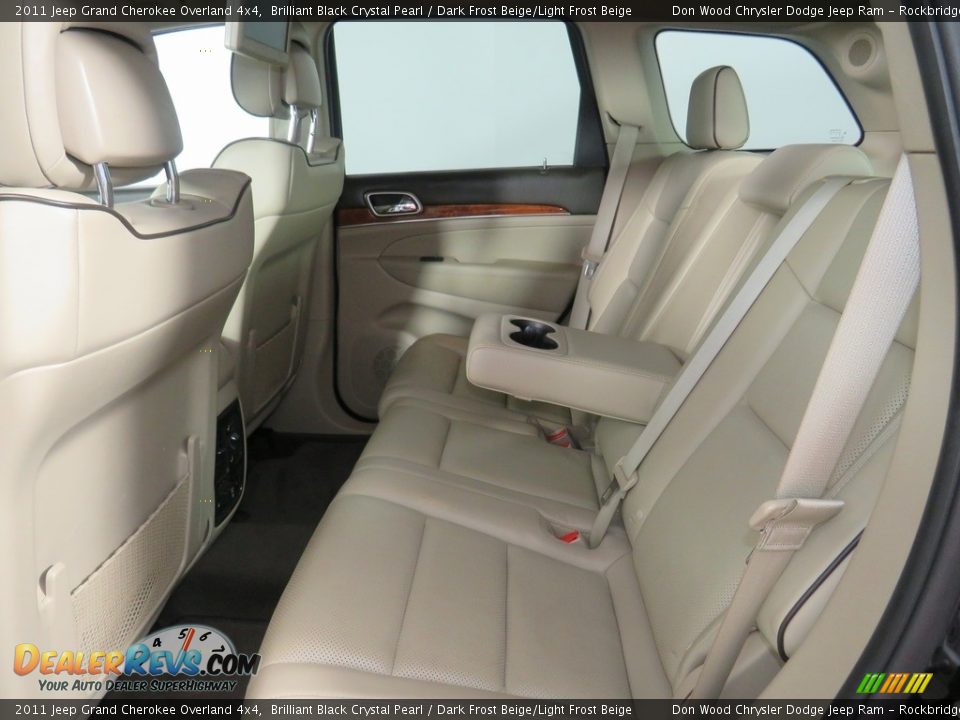 2011 Jeep Grand Cherokee Overland 4x4 Brilliant Black Crystal Pearl / Dark Frost Beige/Light Frost Beige Photo #31
