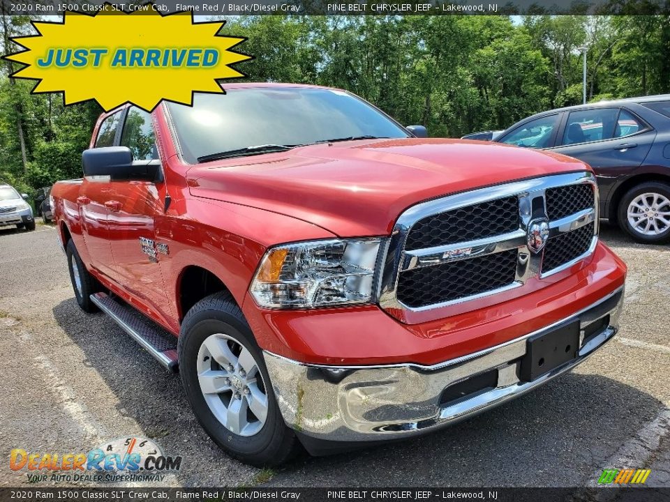 2020 Ram 1500 Classic SLT Crew Cab Flame Red / Black/Diesel Gray Photo #1