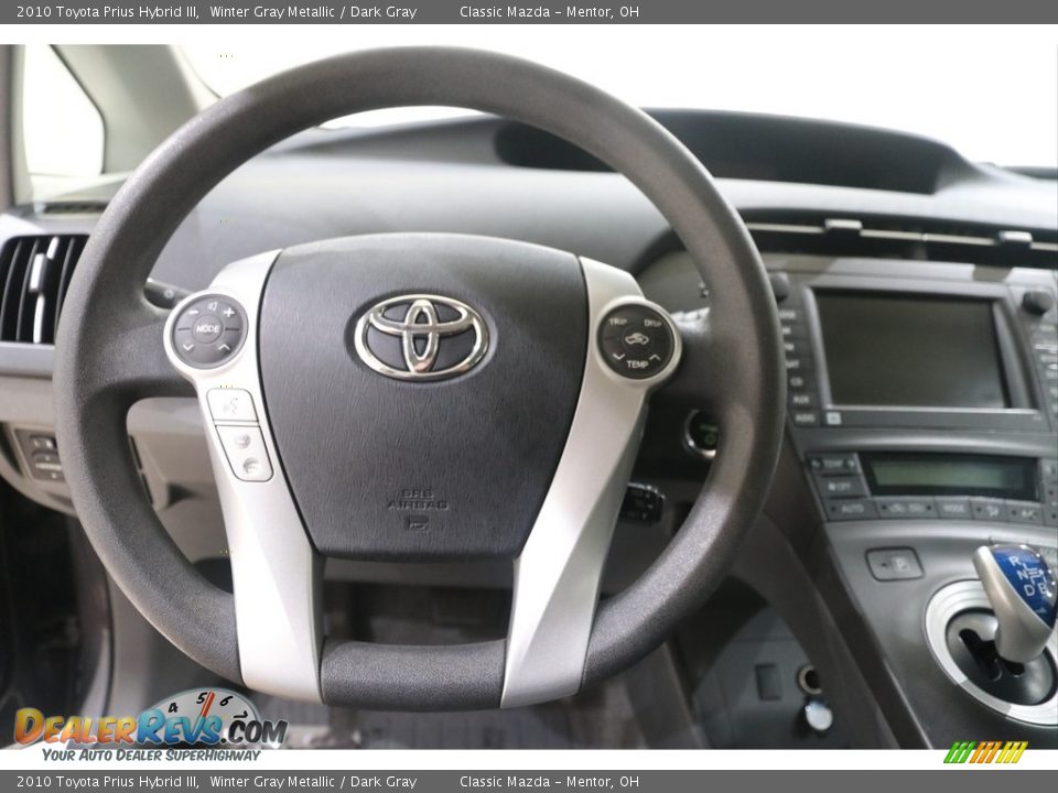 2010 Toyota Prius Hybrid III Winter Gray Metallic / Dark Gray Photo #8