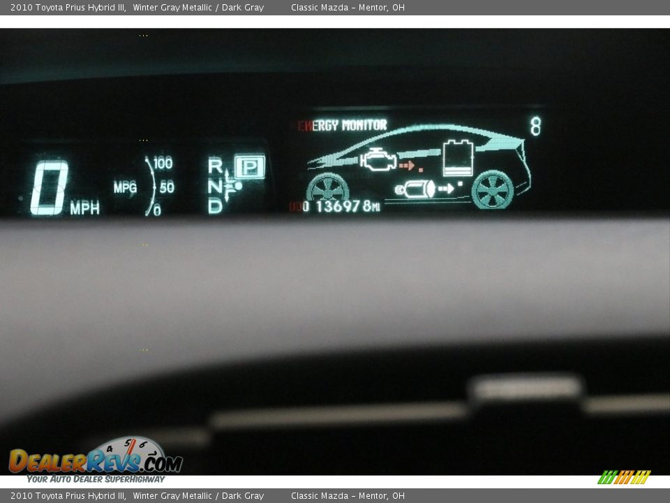 2010 Toyota Prius Hybrid III Winter Gray Metallic / Dark Gray Photo #9