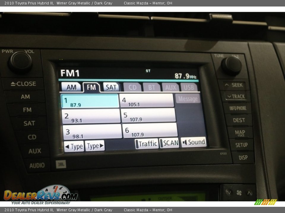 2010 Toyota Prius Hybrid III Winter Gray Metallic / Dark Gray Photo #11