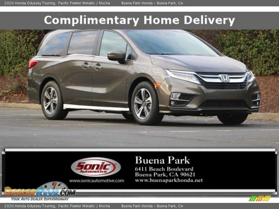 2020 Honda Odyssey Touring Pacific Pewter Metallic / Mocha Photo #1