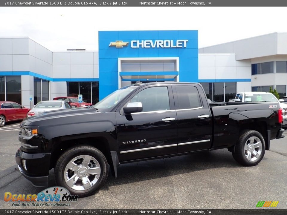 2017 Chevrolet Silverado 1500 LTZ Double Cab 4x4 Black / Jet Black Photo #1