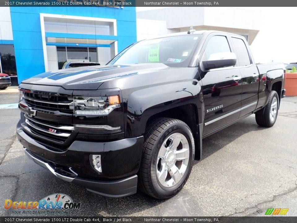 2017 Chevrolet Silverado 1500 LTZ Double Cab 4x4 Black / Jet Black Photo #2