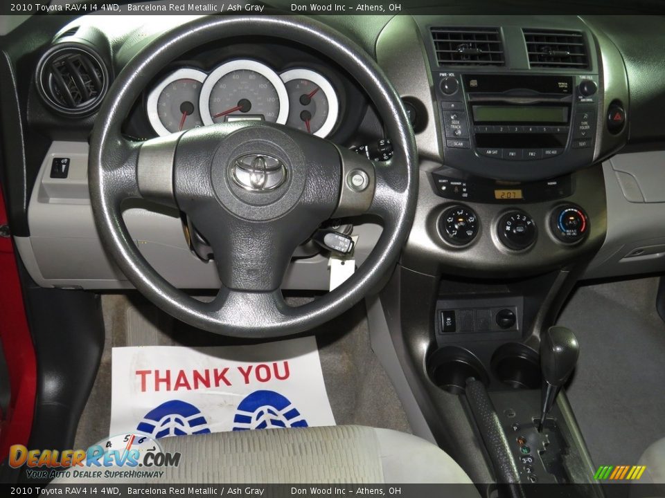 2010 Toyota RAV4 I4 4WD Barcelona Red Metallic / Ash Gray Photo #32