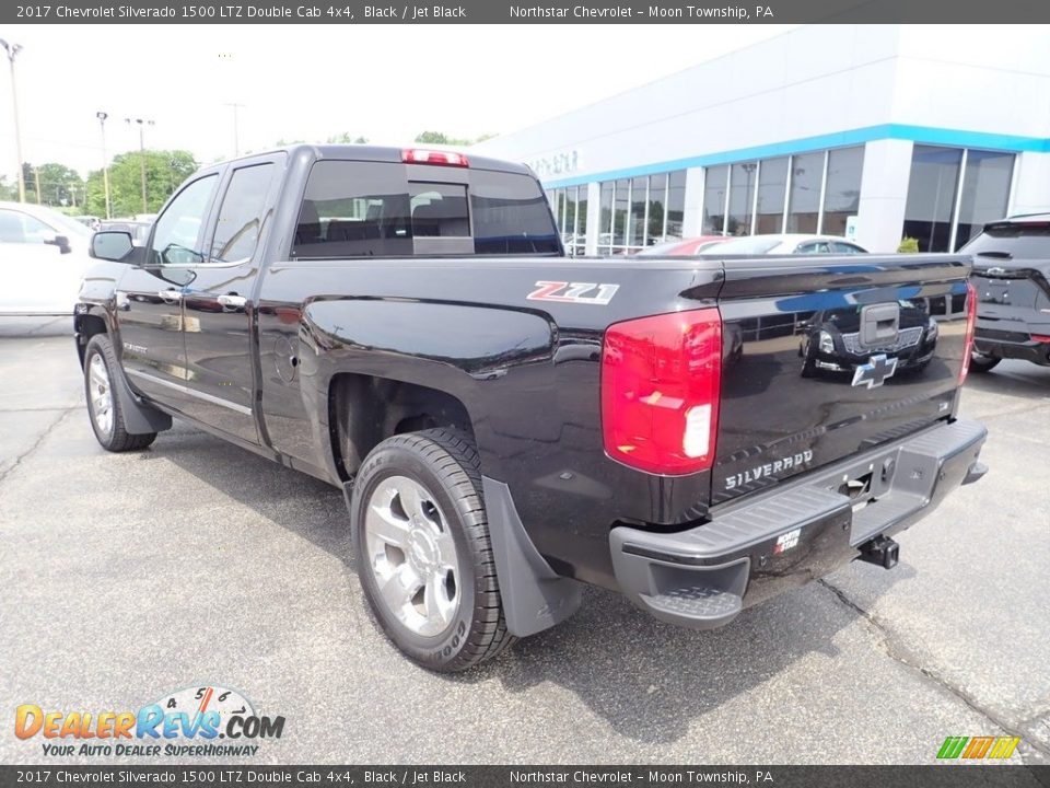 2017 Chevrolet Silverado 1500 LTZ Double Cab 4x4 Black / Jet Black Photo #4