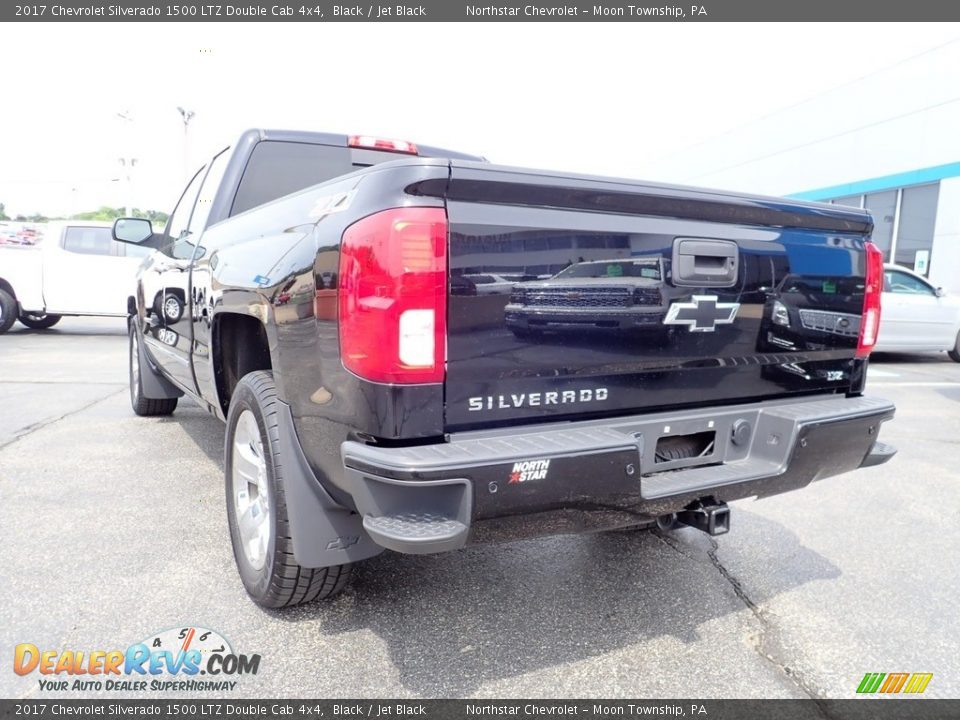 2017 Chevrolet Silverado 1500 LTZ Double Cab 4x4 Black / Jet Black Photo #5