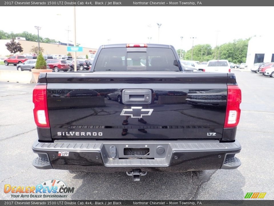 2017 Chevrolet Silverado 1500 LTZ Double Cab 4x4 Black / Jet Black Photo #6