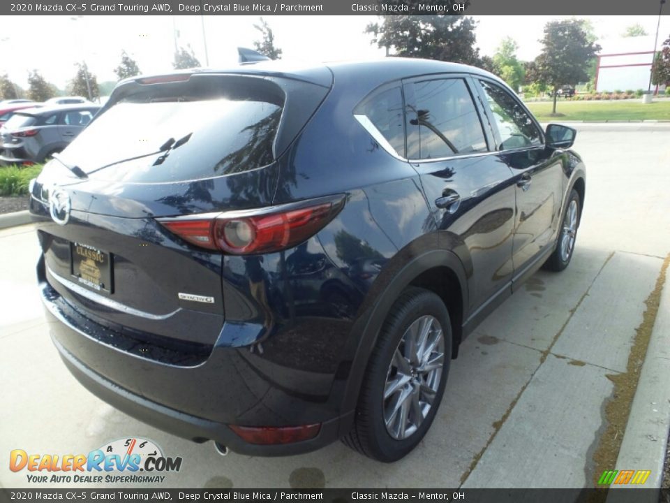 2020 Mazda CX-5 Grand Touring AWD Deep Crystal Blue Mica / Parchment Photo #7