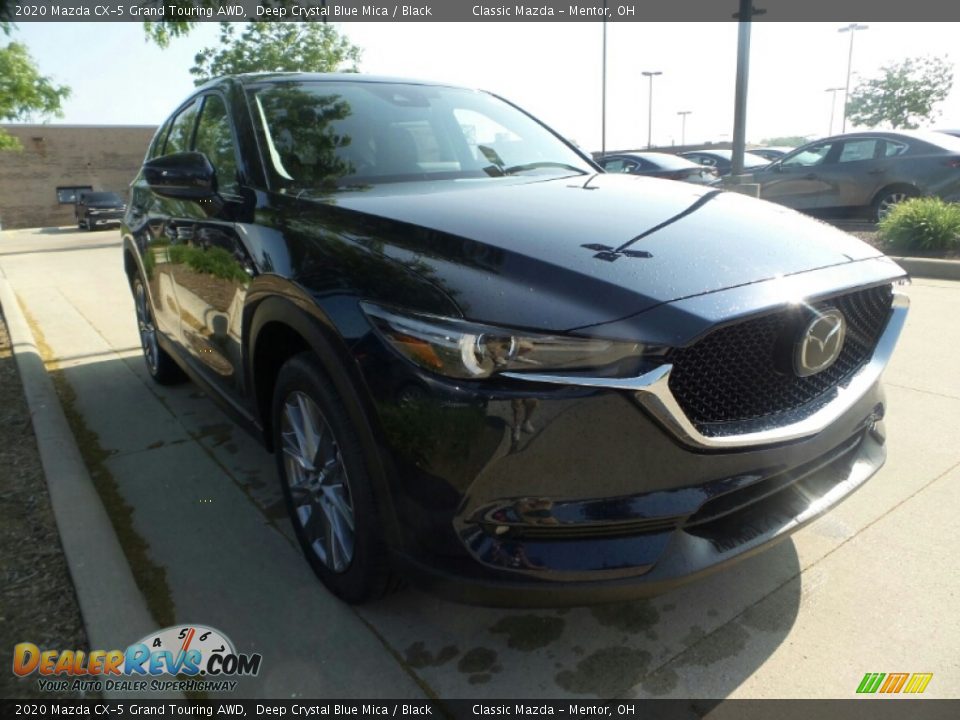 2020 Mazda CX-5 Grand Touring AWD Deep Crystal Blue Mica / Black Photo #1