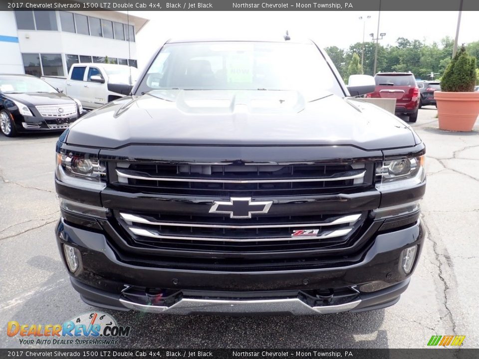 2017 Chevrolet Silverado 1500 LTZ Double Cab 4x4 Black / Jet Black Photo #12