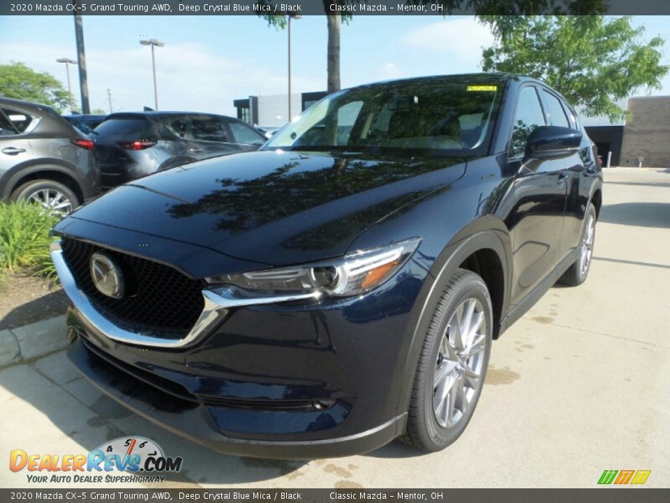 2020 Mazda CX-5 Grand Touring AWD Deep Crystal Blue Mica / Black Photo #3
