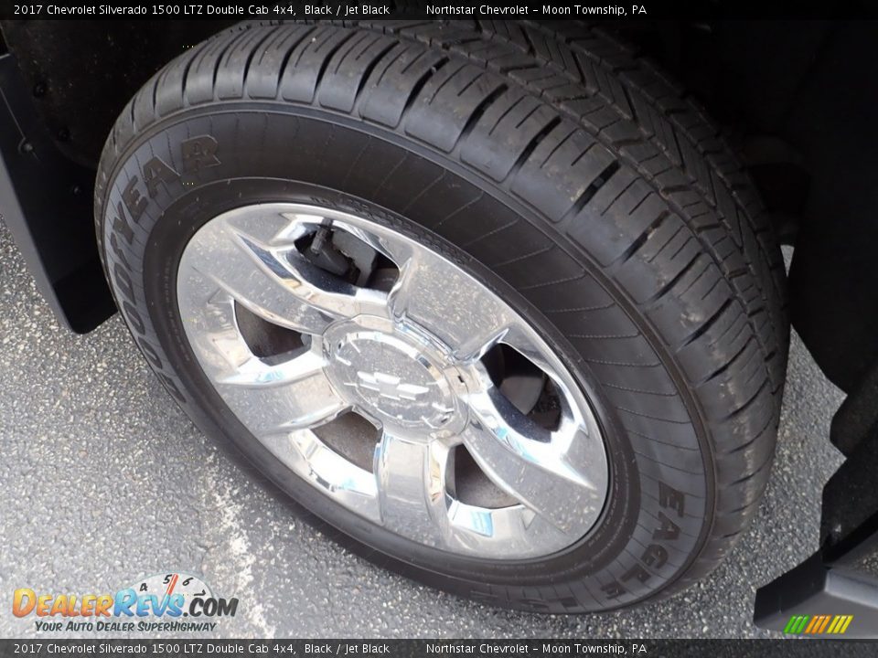 2017 Chevrolet Silverado 1500 LTZ Double Cab 4x4 Black / Jet Black Photo #13