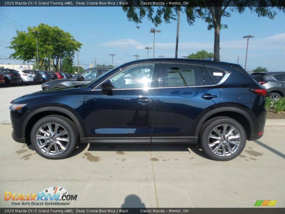 2020 Mazda CX-5 Grand Touring AWD Deep Crystal Blue Mica / Black Photo #4