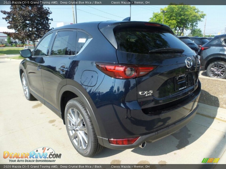 2020 Mazda CX-5 Grand Touring AWD Deep Crystal Blue Mica / Black Photo #5