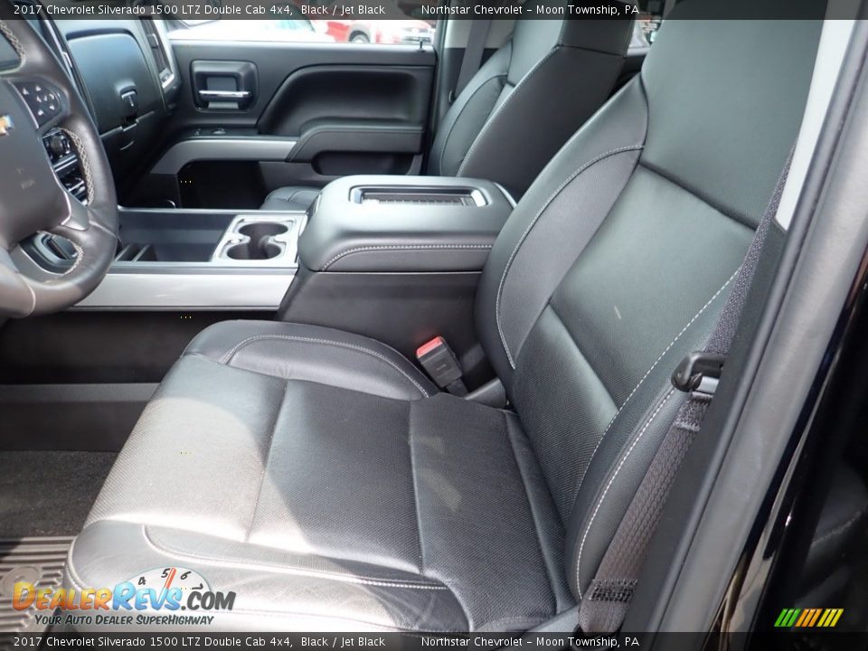 2017 Chevrolet Silverado 1500 LTZ Double Cab 4x4 Black / Jet Black Photo #21