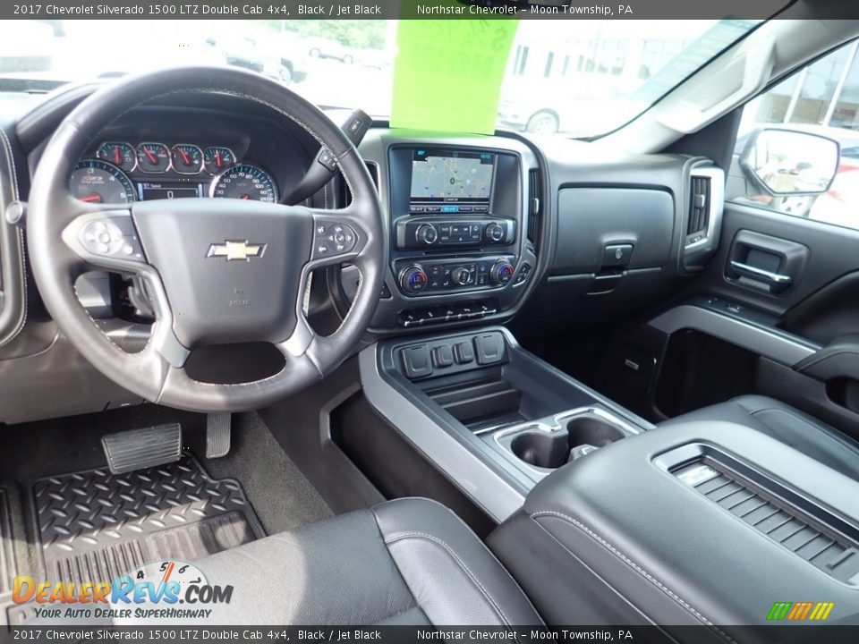 2017 Chevrolet Silverado 1500 LTZ Double Cab 4x4 Black / Jet Black Photo #23
