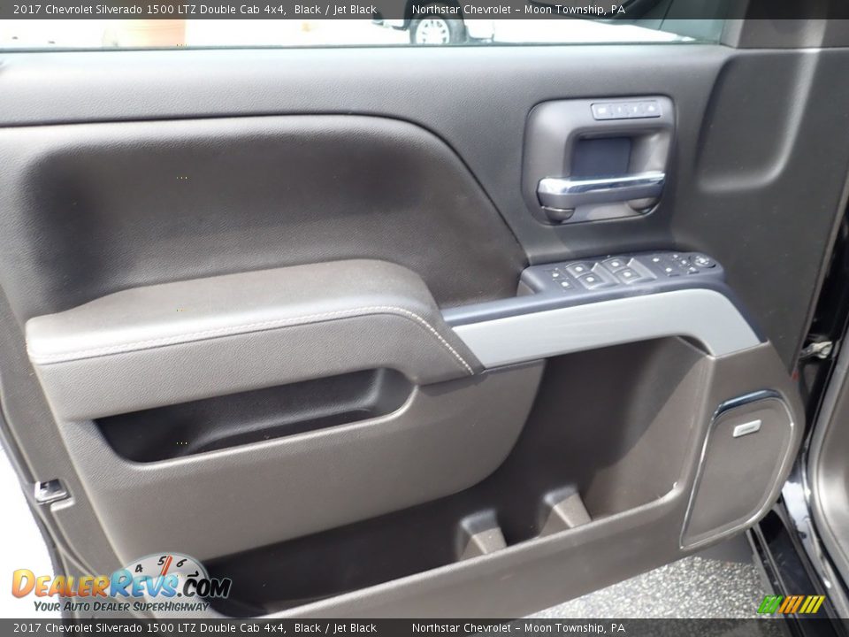 2017 Chevrolet Silverado 1500 LTZ Double Cab 4x4 Black / Jet Black Photo #25