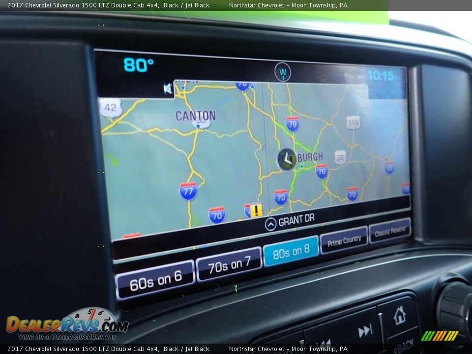 2017 Chevrolet Silverado 1500 LTZ Double Cab 4x4 Black / Jet Black Photo #26