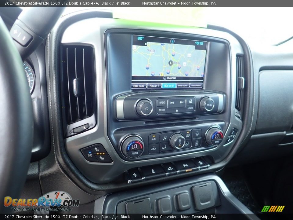 2017 Chevrolet Silverado 1500 LTZ Double Cab 4x4 Black / Jet Black Photo #27
