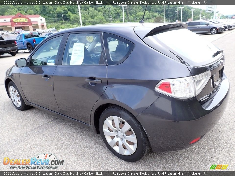 2011 Subaru Impreza 2.5i Wagon Dark Gray Metallic / Carbon Black Photo #3