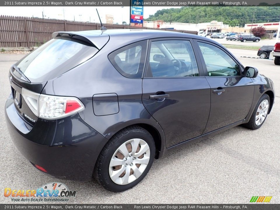 2011 Subaru Impreza 2.5i Wagon Dark Gray Metallic / Carbon Black Photo #6