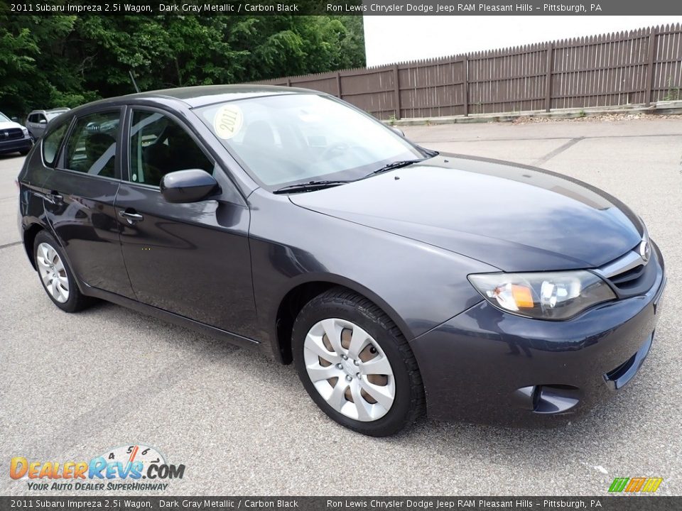 2011 Subaru Impreza 2.5i Wagon Dark Gray Metallic / Carbon Black Photo #8