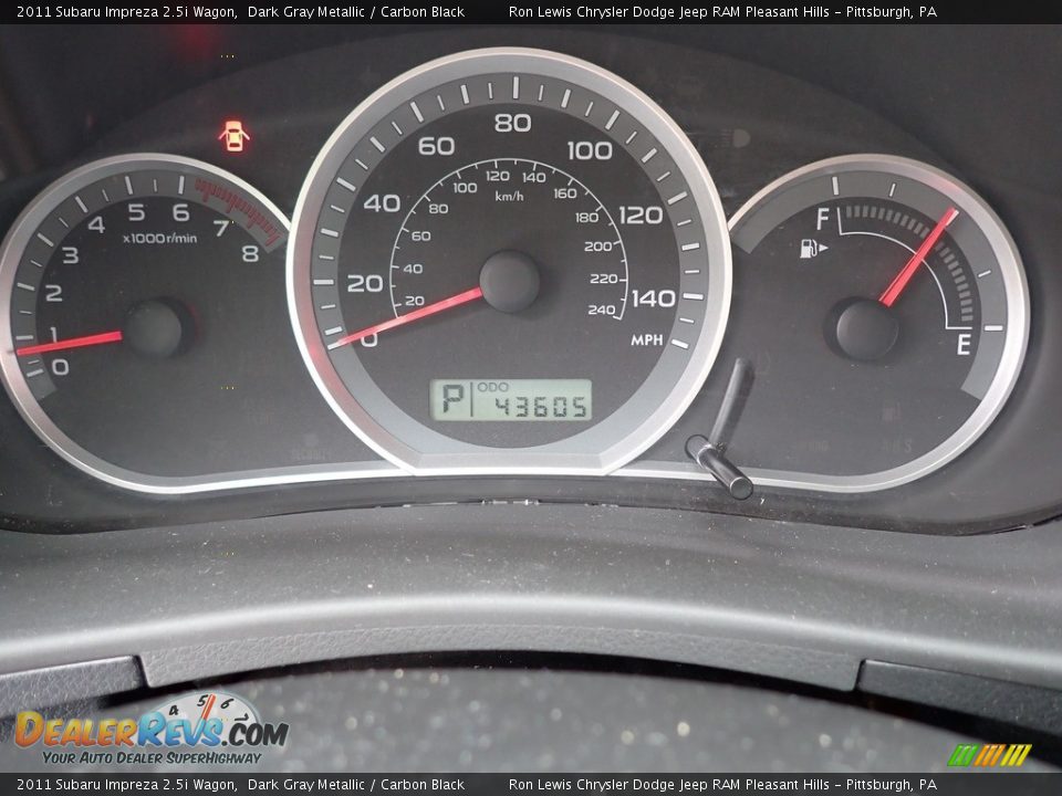 2011 Subaru Impreza 2.5i Wagon Dark Gray Metallic / Carbon Black Photo #20