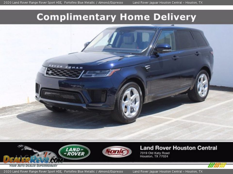 2020 Land Rover Range Rover Sport HSE Portofino Blue Metallic / Almond/Espresso Photo #1
