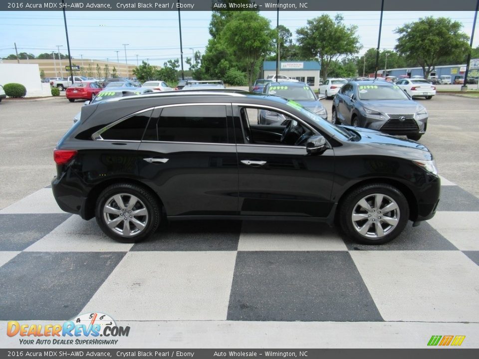 2016 Acura MDX SH-AWD Advance Crystal Black Pearl / Ebony Photo #3