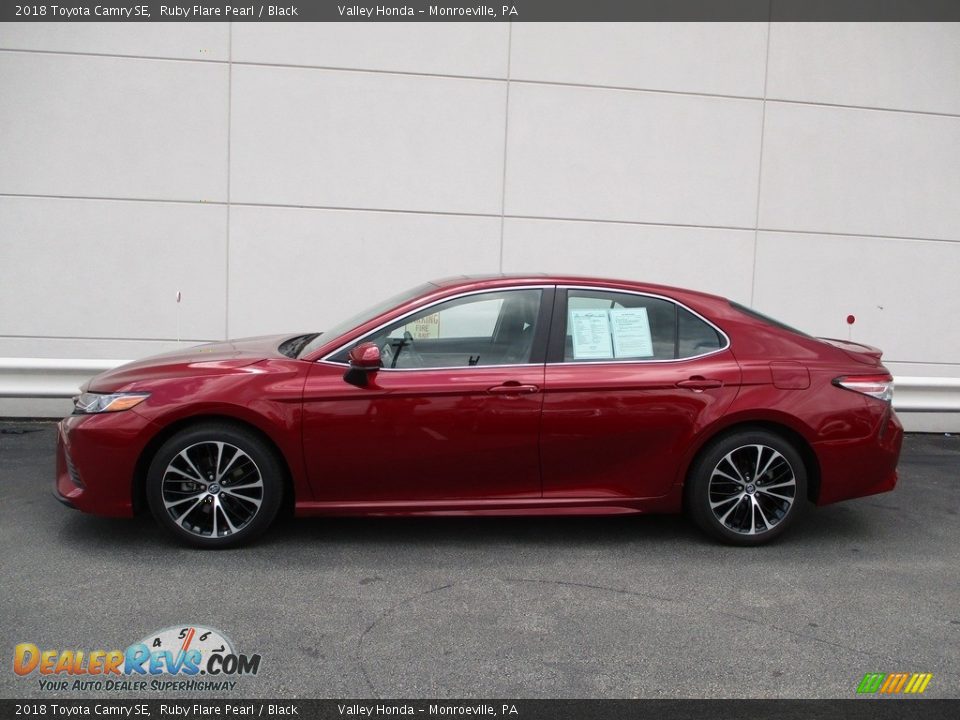 2018 Toyota Camry SE Ruby Flare Pearl / Black Photo #2