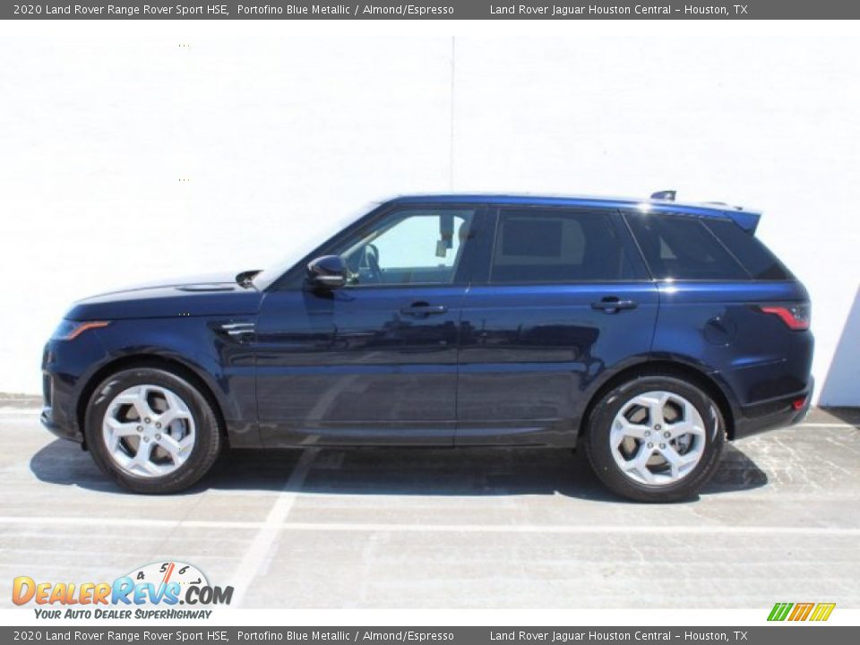 2020 Land Rover Range Rover Sport HSE Portofino Blue Metallic / Almond/Espresso Photo #6